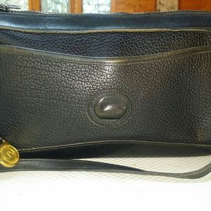 Dooney & Bourke black leather bag.  Vintage.